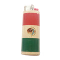 Lighter with a design resembling the Mexican flag on a white background