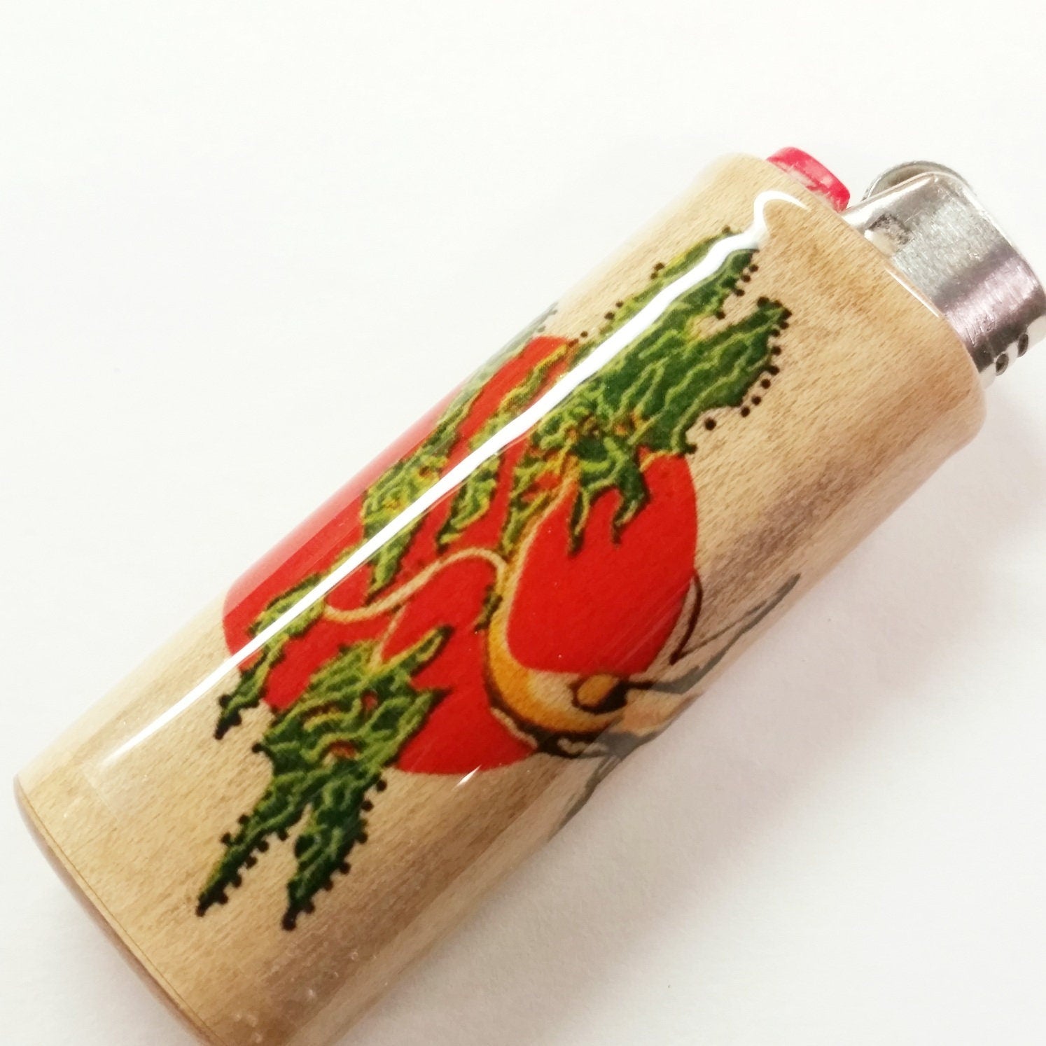 lighter with a design of a Bonsai Tree