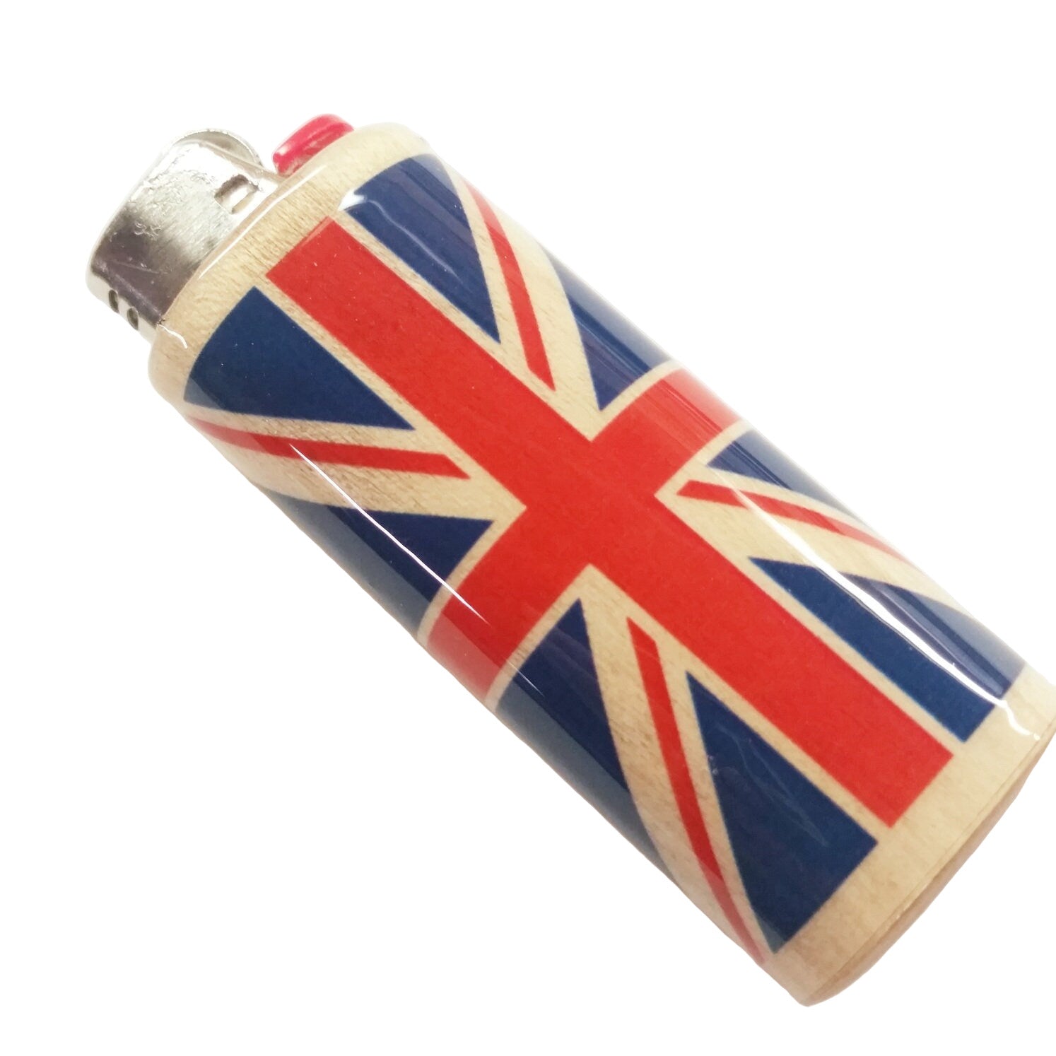 Lighter with Union Jack design on a white background