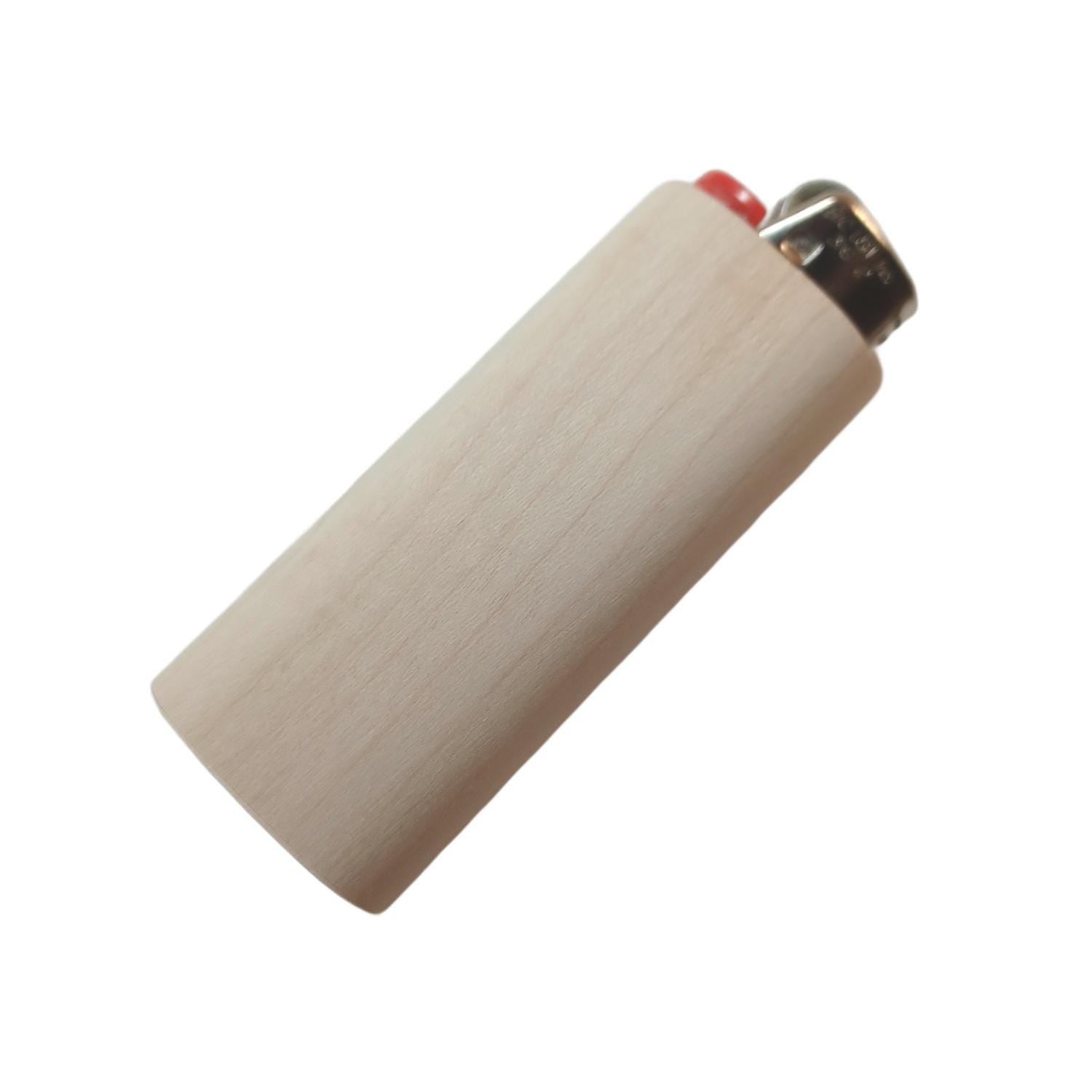 DIY Unfinished Wholesale Bulk Wood Lighter Fits Bic Case Holder Sleeve Cover