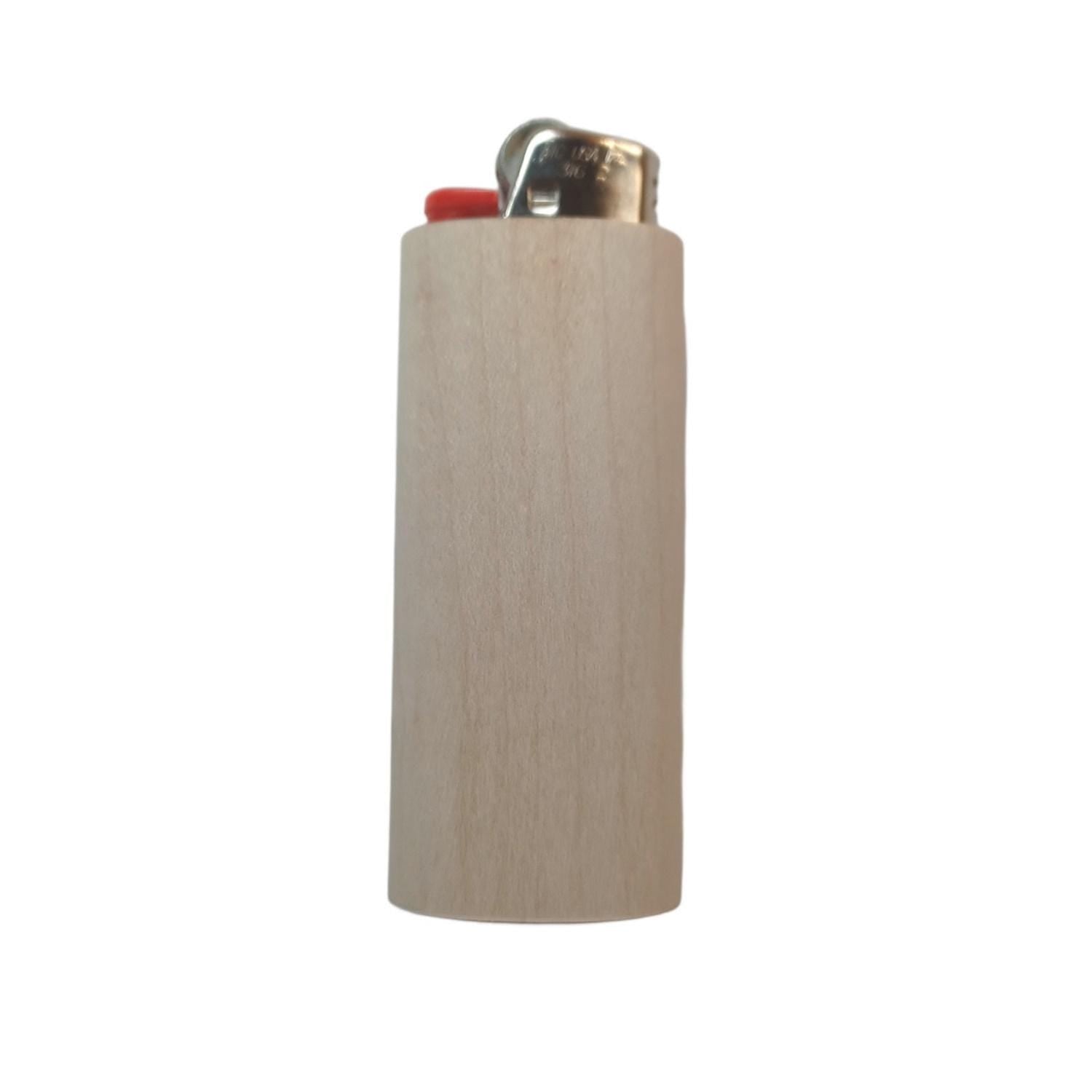 DIY Unfinished Wholesale Bulk Wood Lighter Fits Bic Case Holder Sleeve Cover