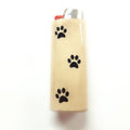 Pet Paw Prints Fits Bic Lighters Wood Holder Cover Sleeve Case