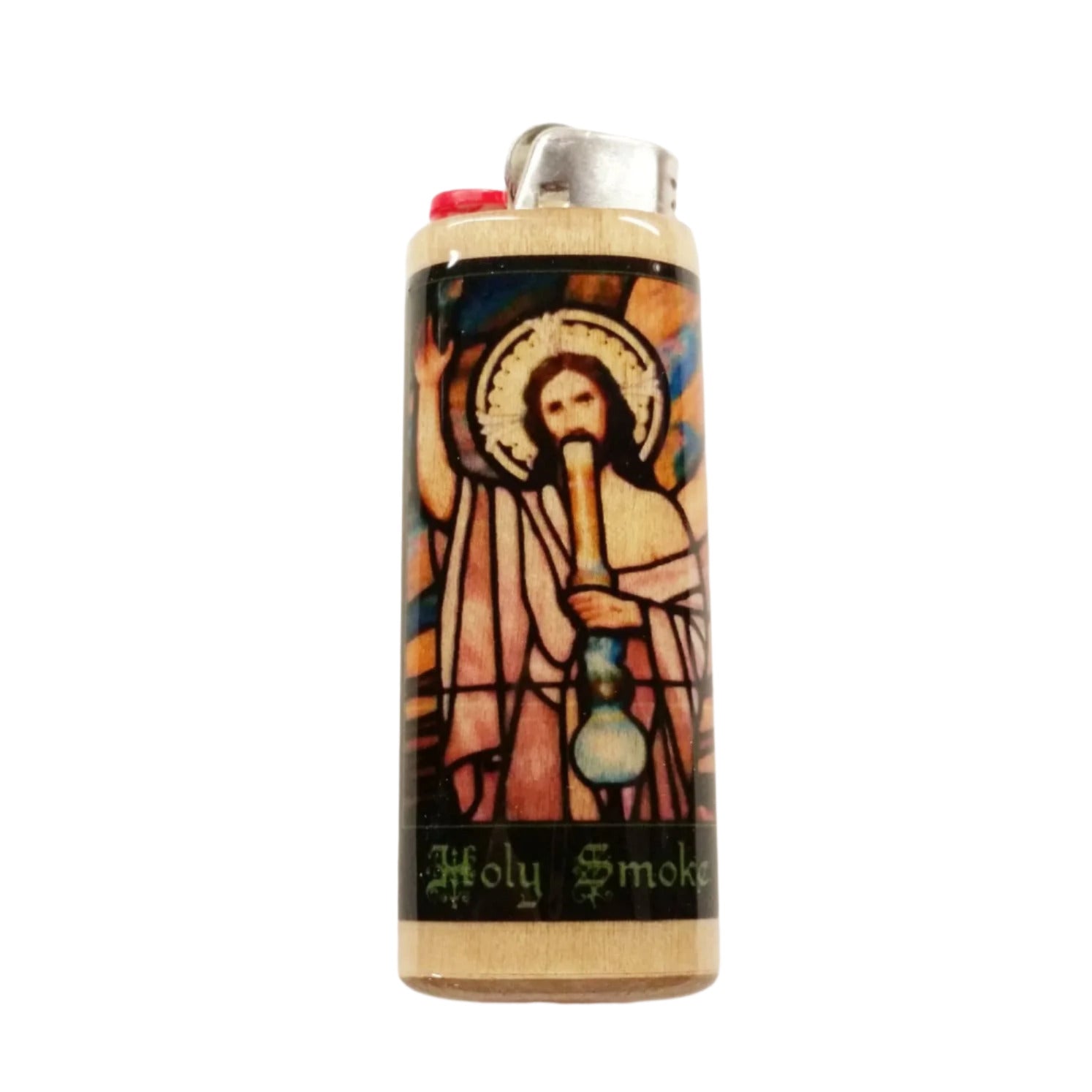 Holy Smoke Jesus holding pipe