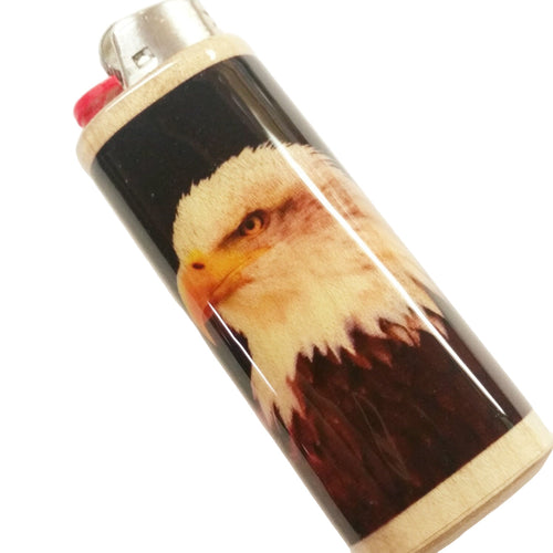Lighter with an eagle design on a white background