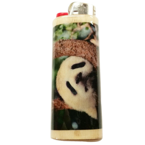 Lighter with a panda design on a white background