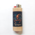 Lighter with Scorpio design on a white background