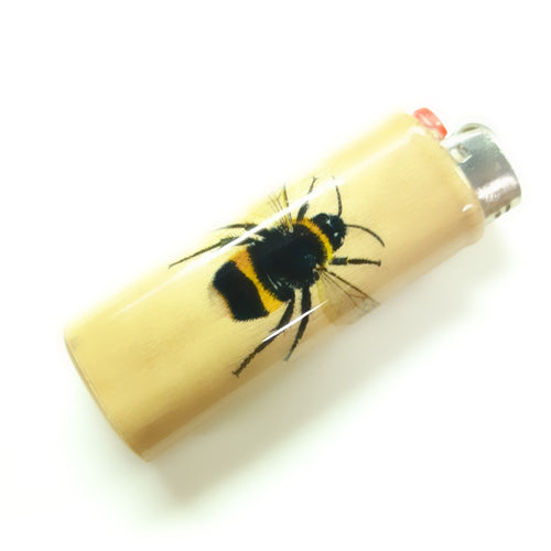 Bumblebee Bee Bombus Fits Bic Lighters Wood Holder Cover Sleeve Case