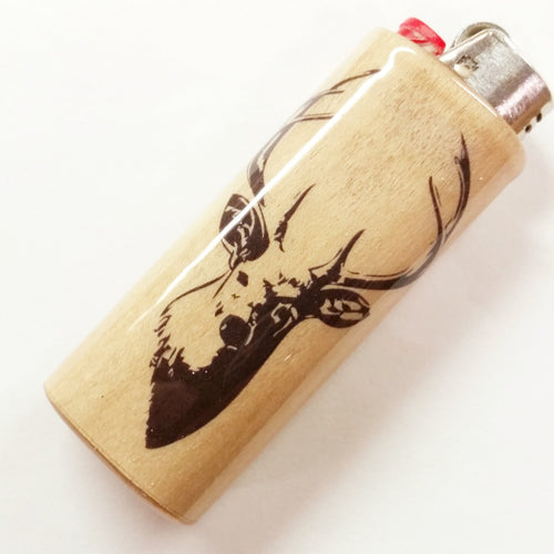 Lighter with a deer design on a white background